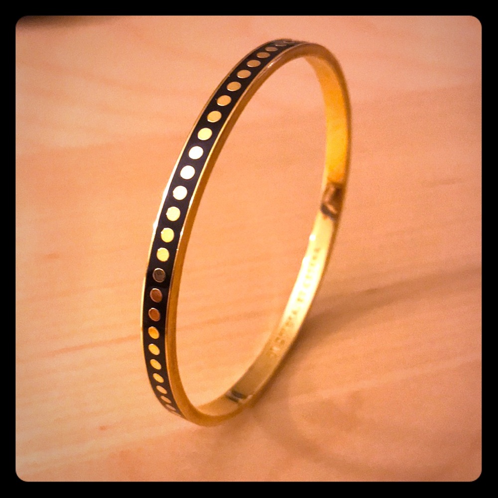 NEW! Kate Spade Black & Golden Bangle